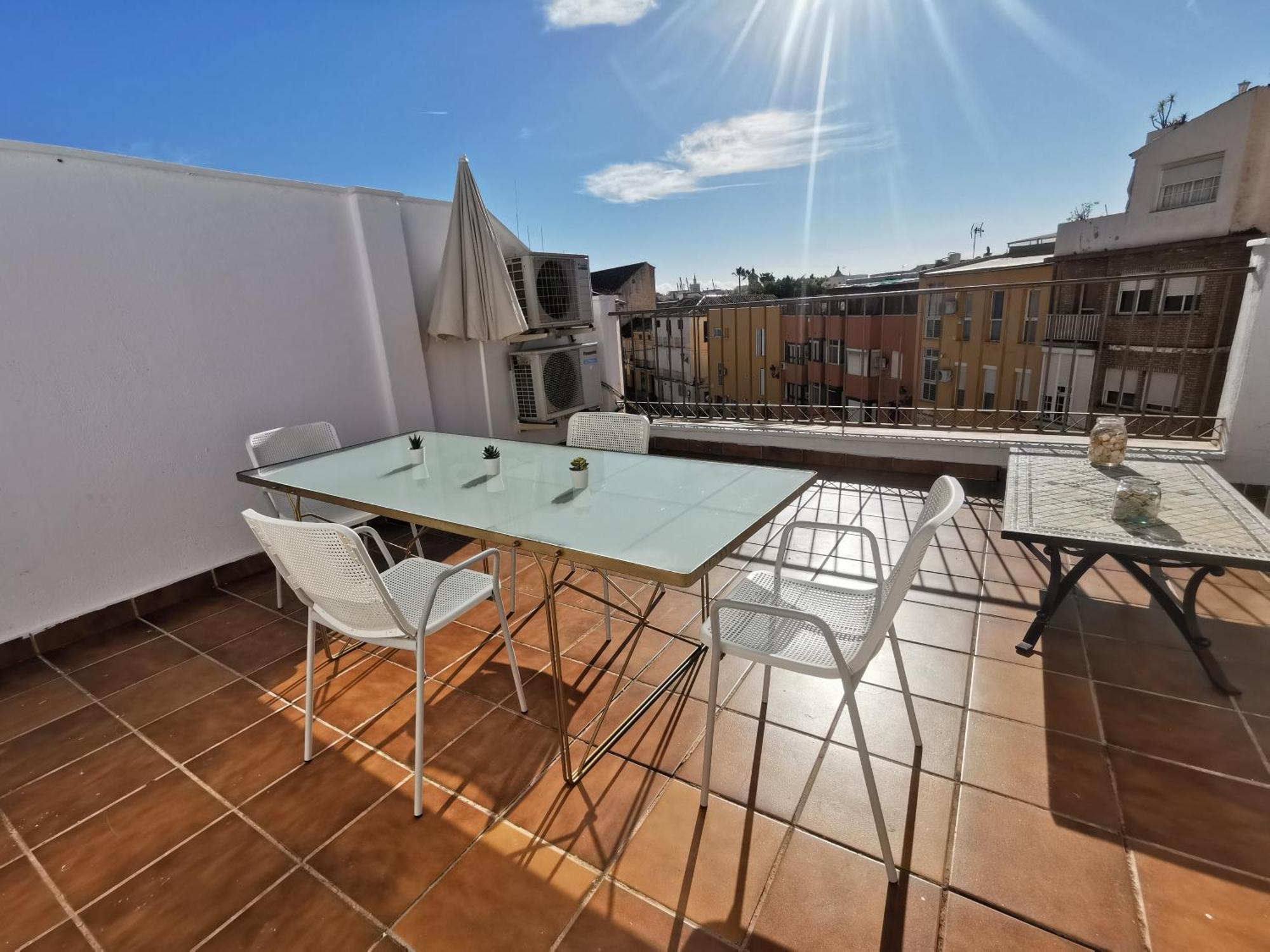 マラガAtico Con Vistas Centro Historico / Terraza 40 Mアパートメント エクステリア 写真