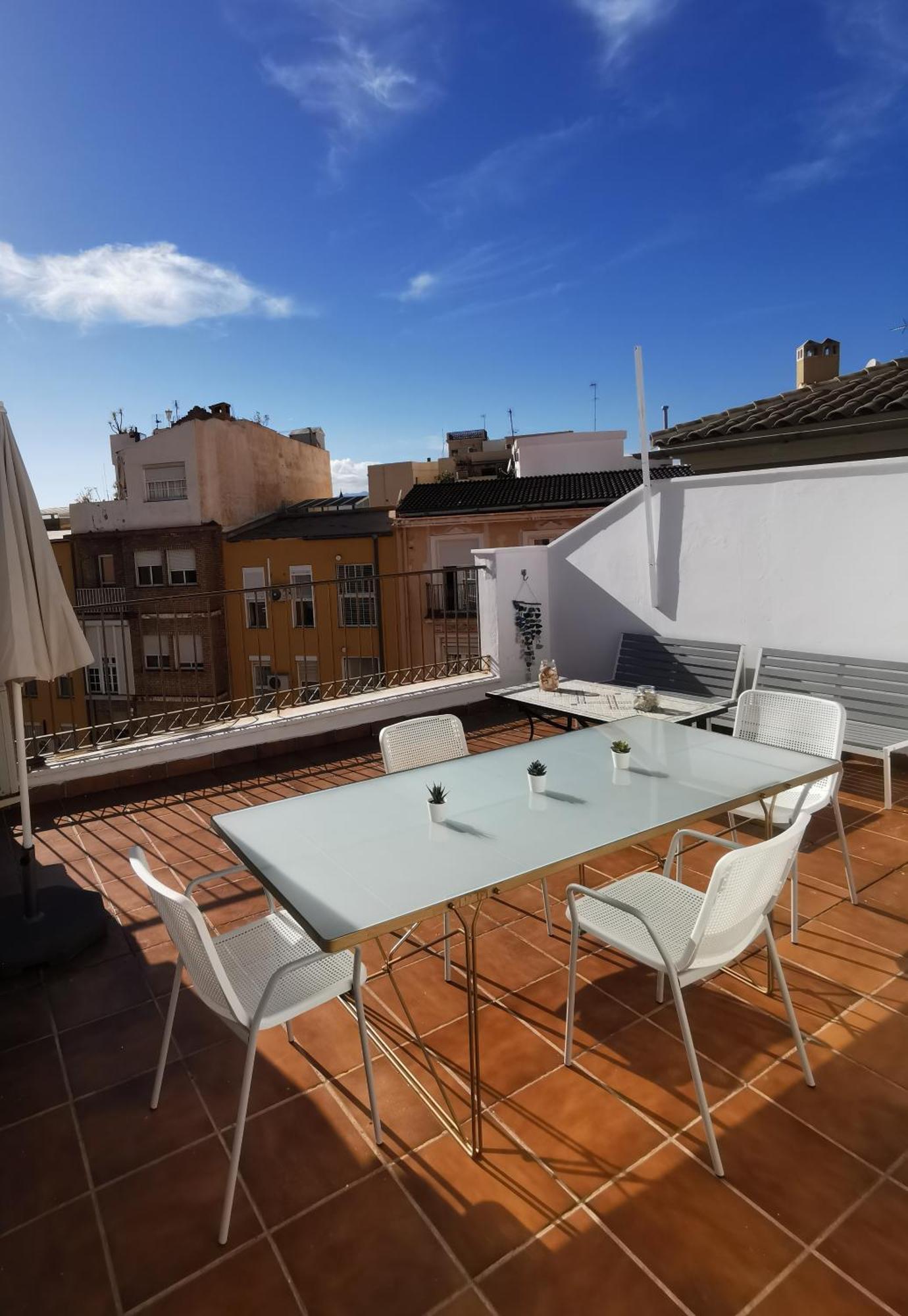 マラガAtico Con Vistas Centro Historico / Terraza 40 Mアパートメント エクステリア 写真