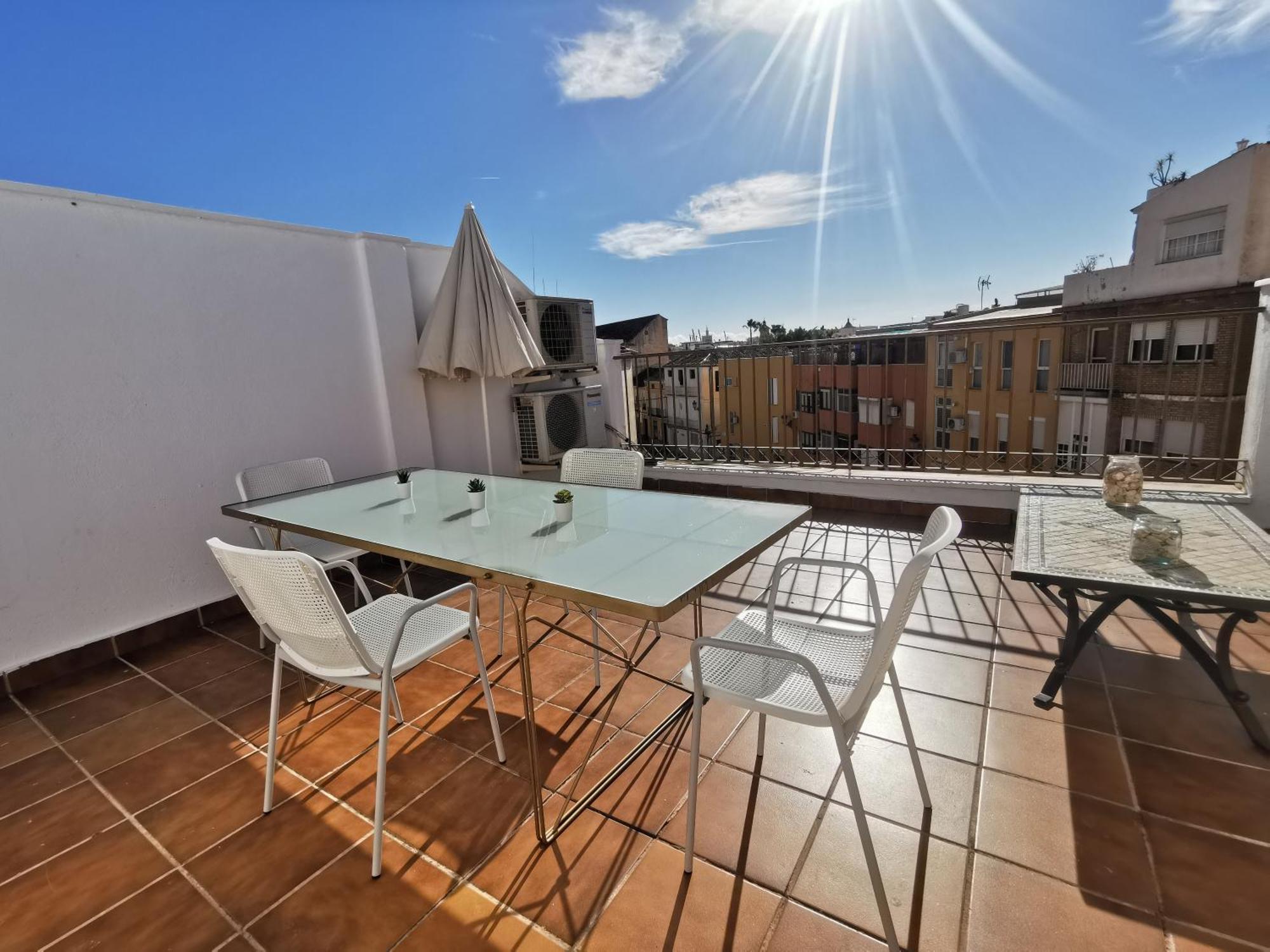 マラガAtico Con Vistas Centro Historico / Terraza 40 Mアパートメント エクステリア 写真